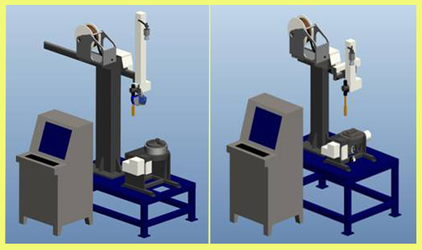 Square or Round Flange Automatic Welding Robot