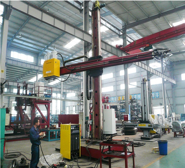 Welding Column and Boom with TV Monitor